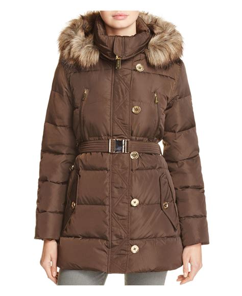 michael kors jacke damen olive|Michael Kors puffer coat.